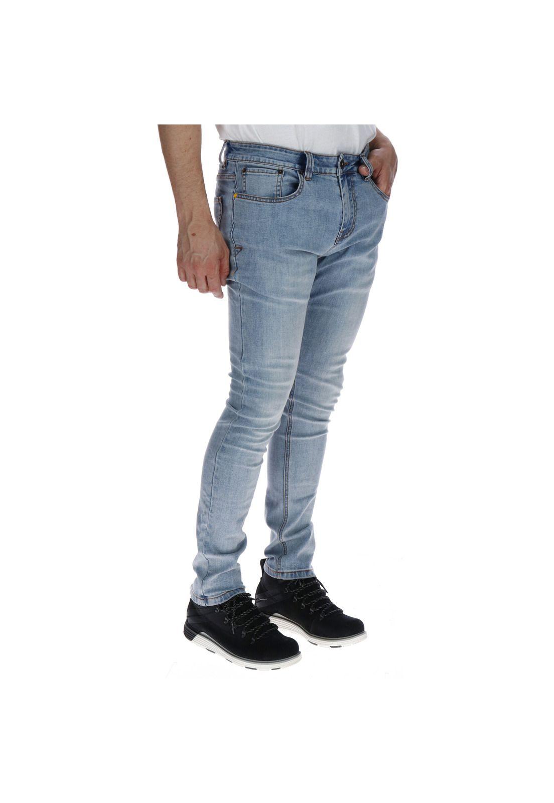 Jeans Hombre Ninety Eight Skinny Azul-3