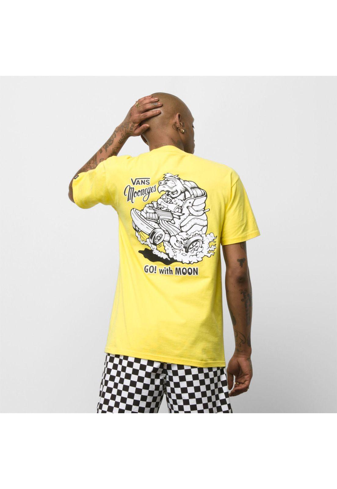 Polera M/C Hombre Mooneyes Ss Tee Vibrant Yellow-1