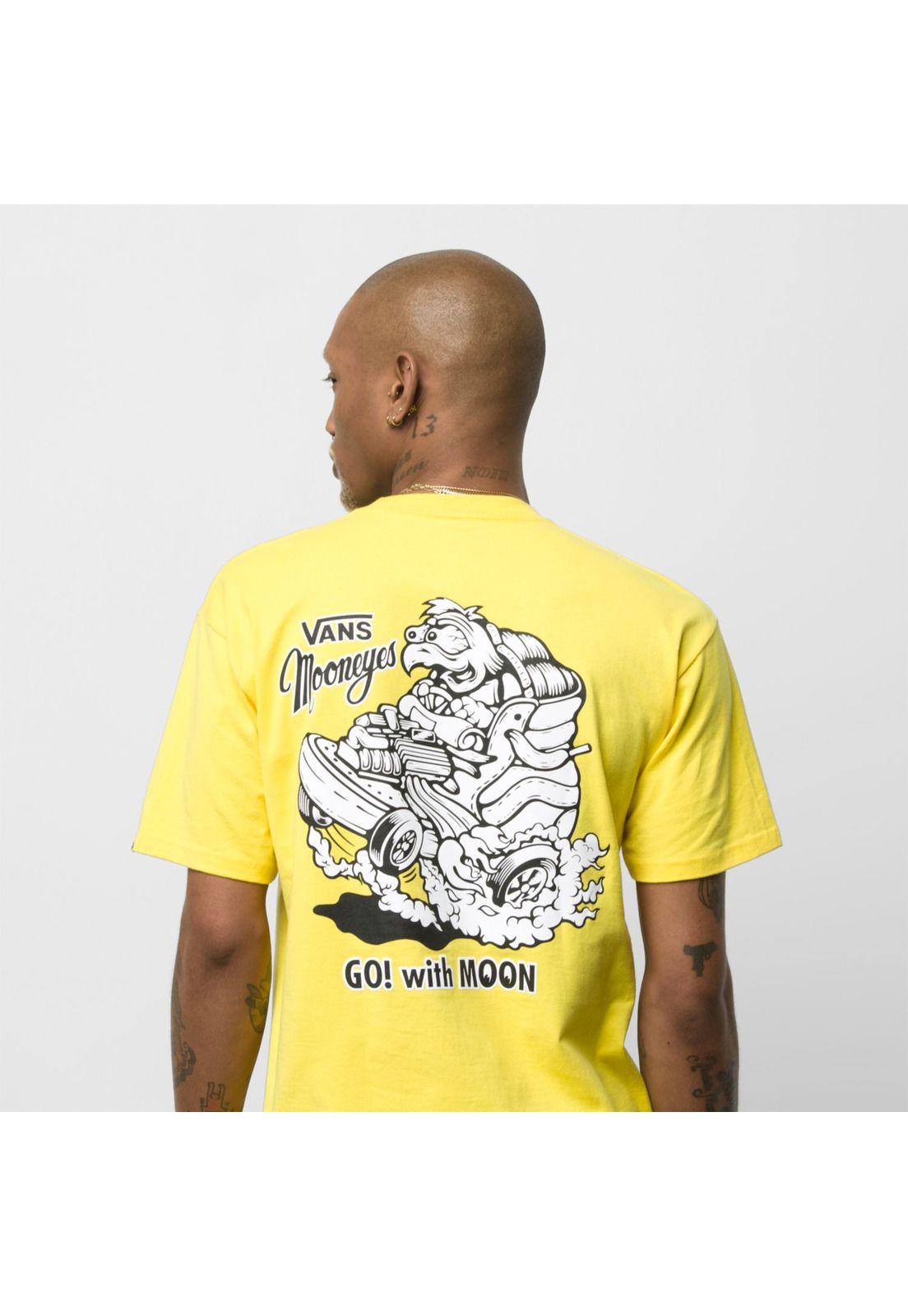Polera M/C Hombre Mooneyes Ss Tee Vibrant Yellow-4