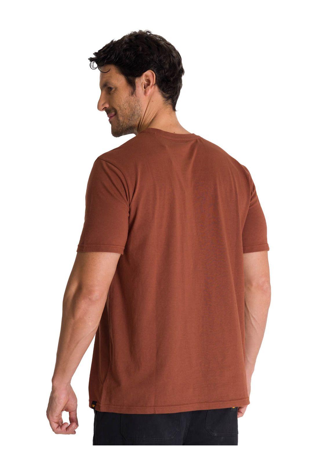 Polera Manga Corta Hombre Diseño Do The Work Rojo-3