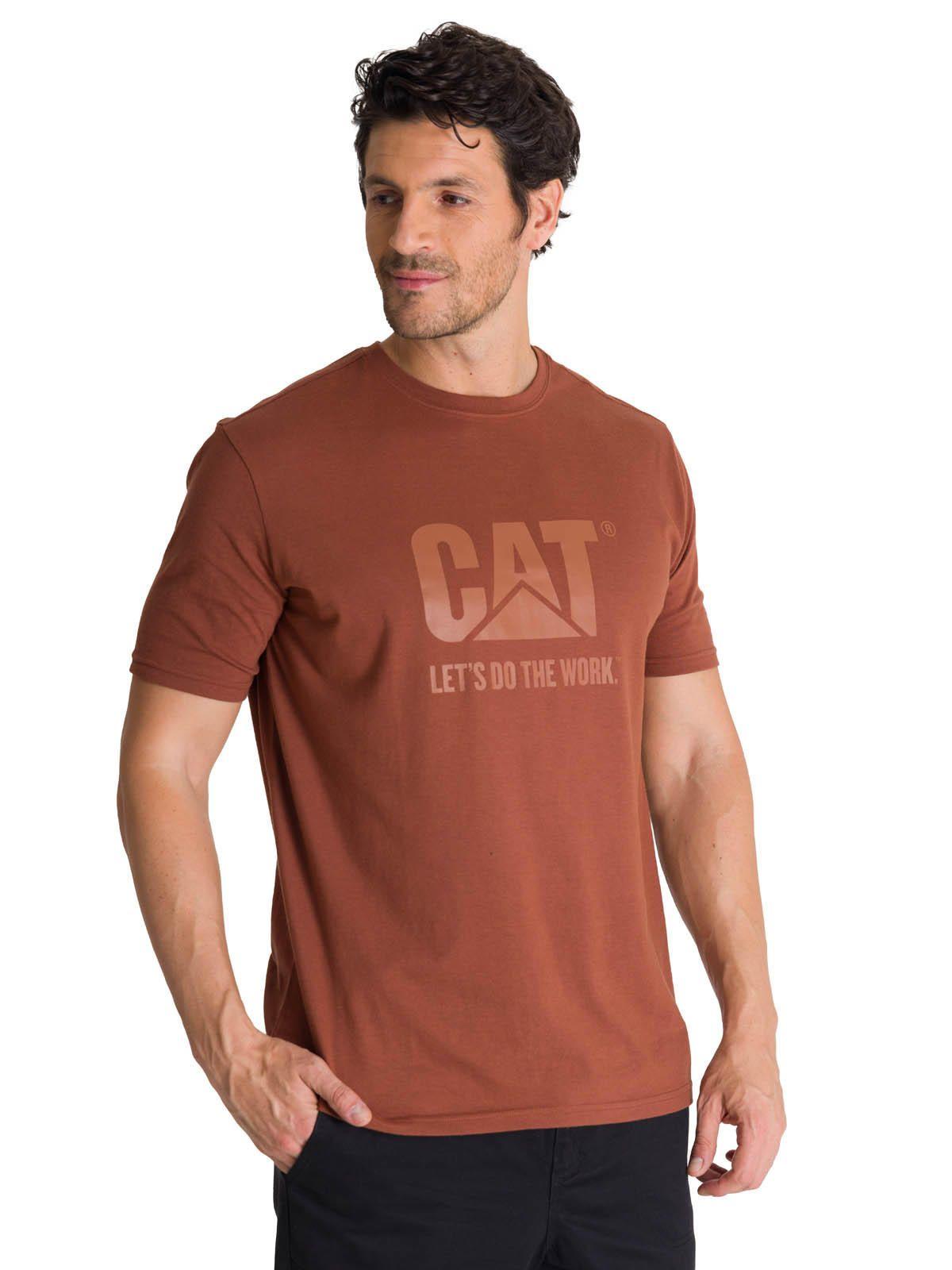 Polera Manga Corta Hombre Diseño Do The Work Rojo-0