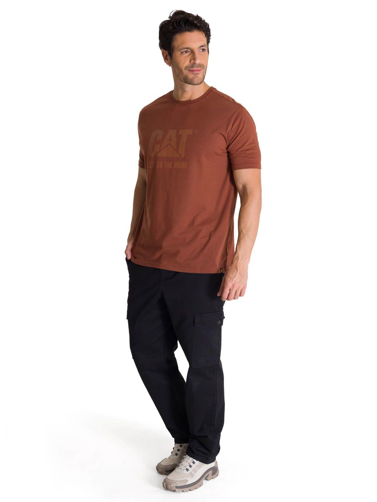 Polera Manga Corta Hombre Diseño Do The Work Rojo-5