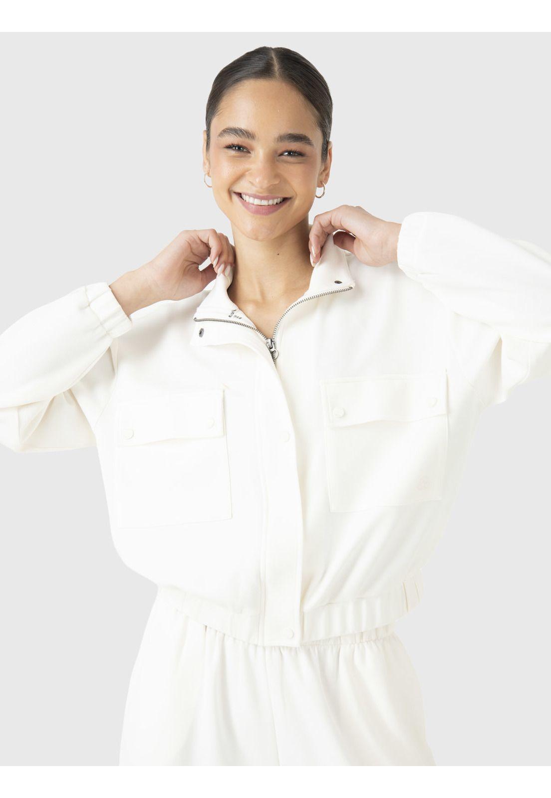 Polerón Mujer Modal Sweatshirt Crudo-0