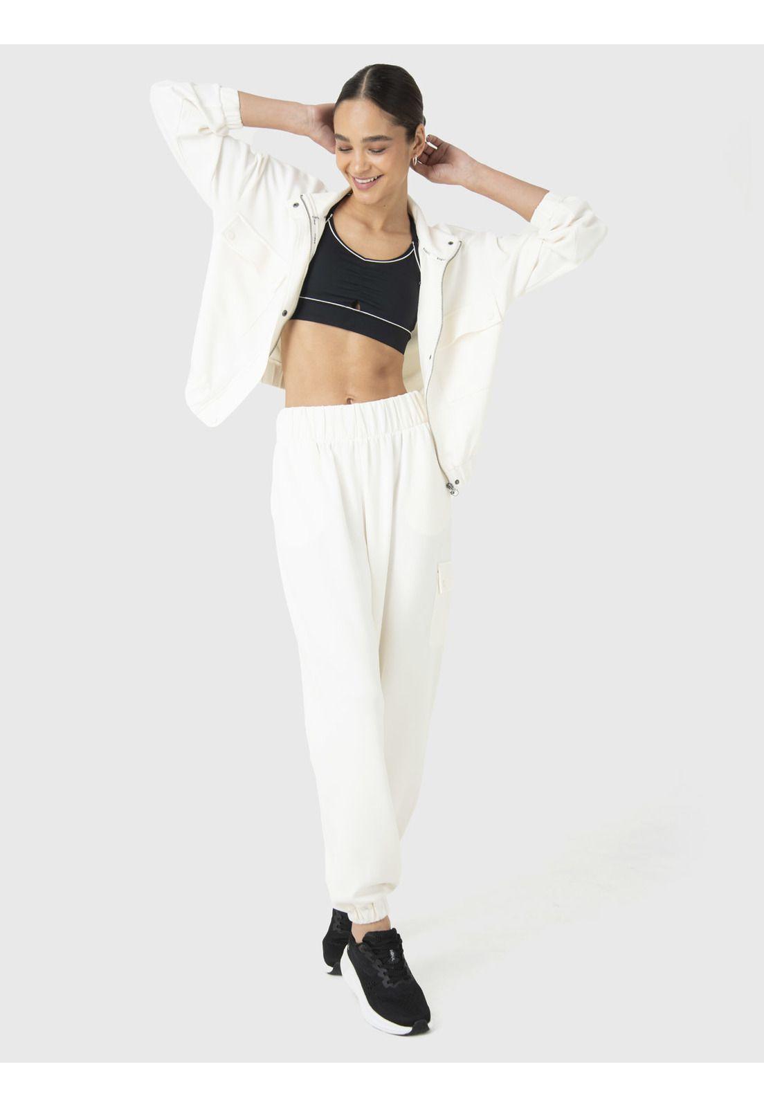 Polerón Mujer Modal Sweatshirt Crudo-1