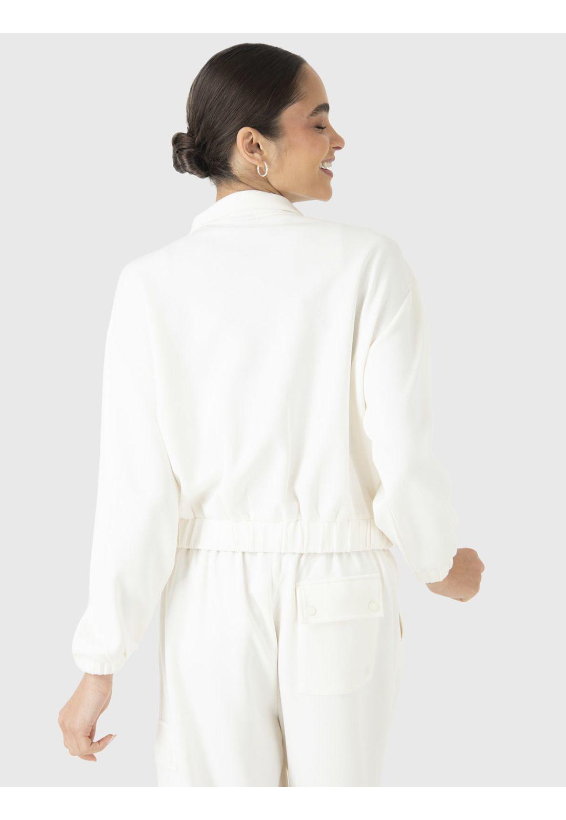 Polerón Mujer Modal Sweatshirt Crudo-3