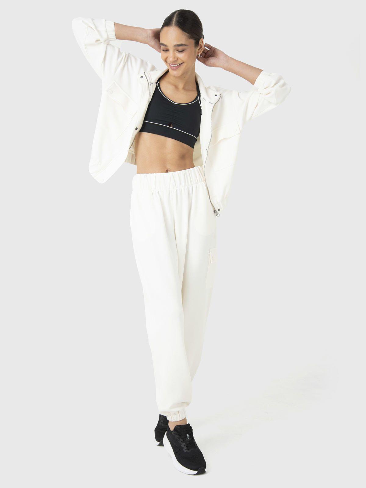 Polerón Mujer Modal Sweatshirt Crudo-1