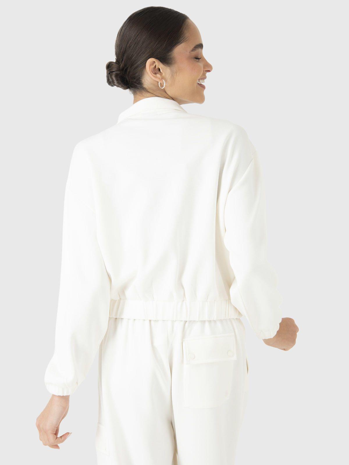 Polerón Mujer Modal Sweatshirt Crudo-3