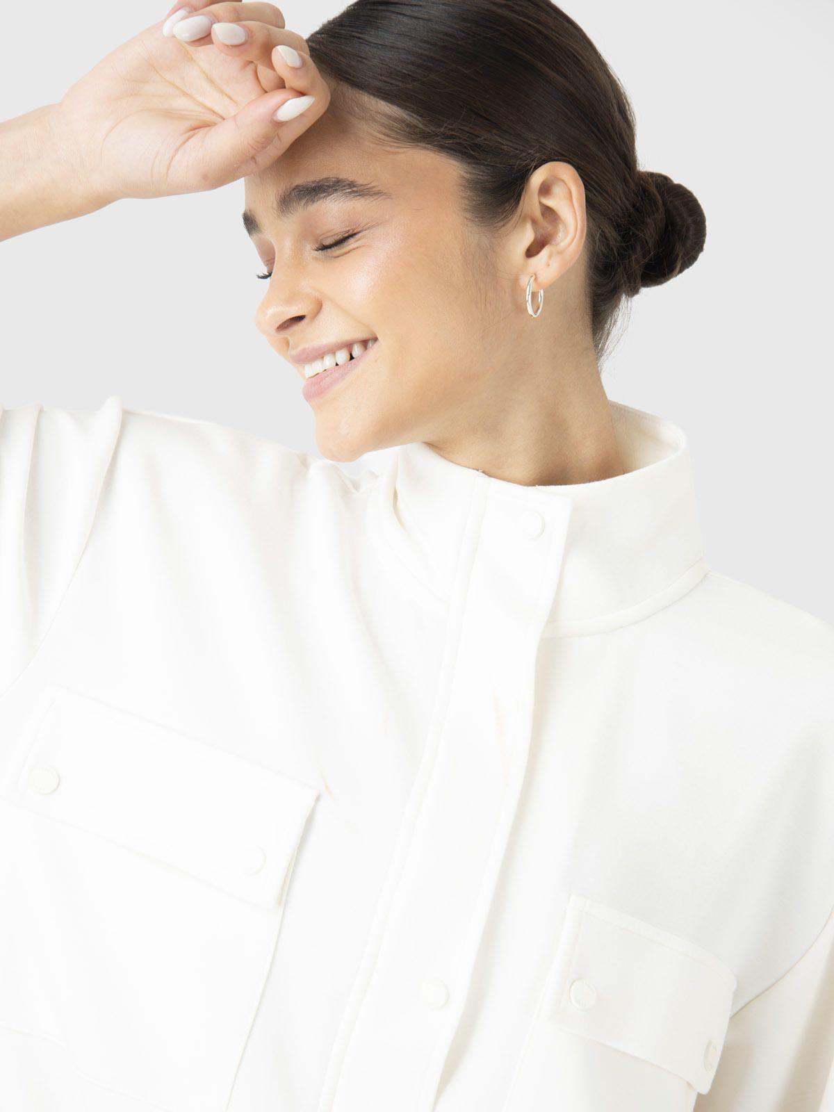 Polerón Mujer Modal Sweatshirt Crudo-4