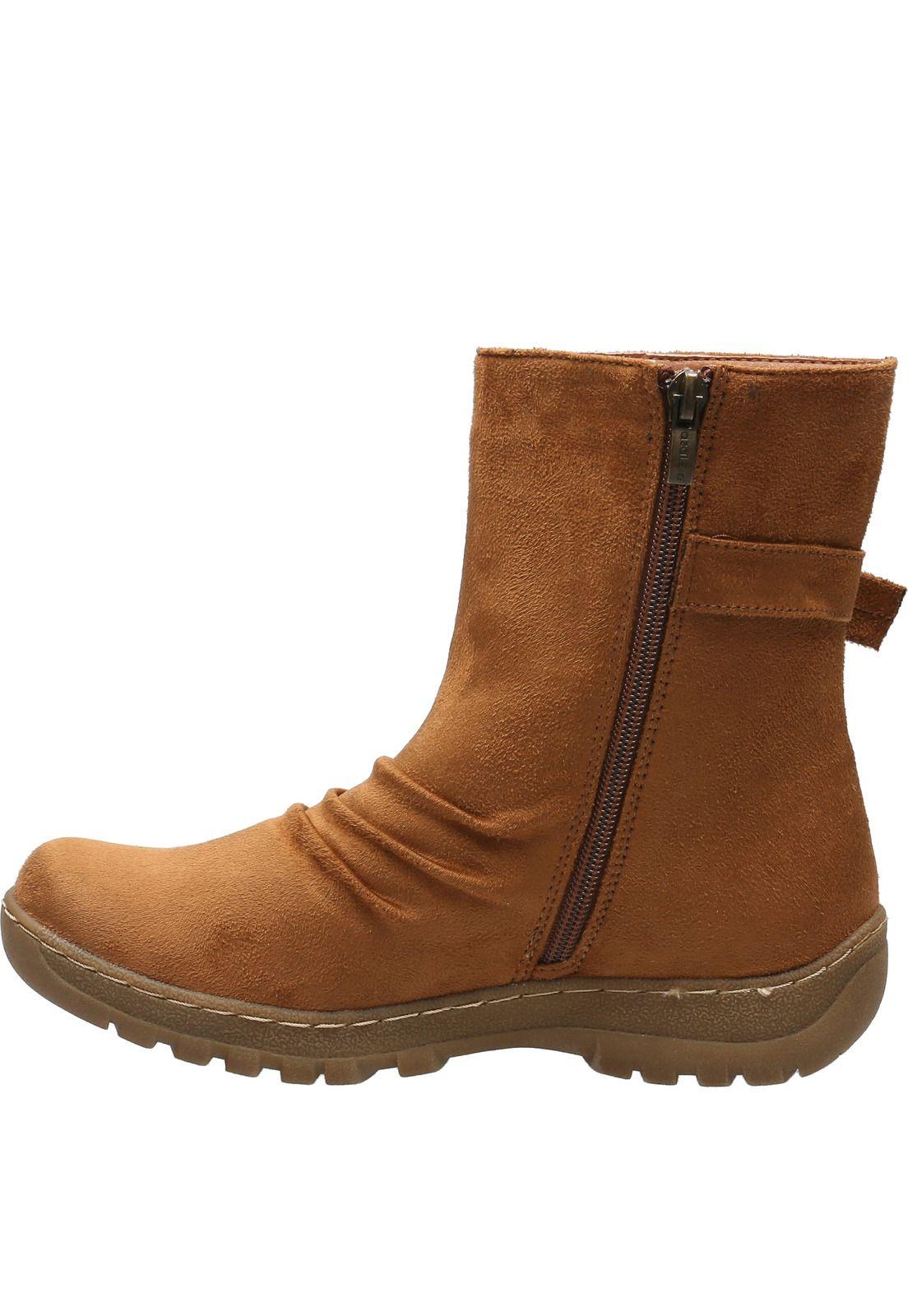 Botín Mujer Archi Caramelo-3