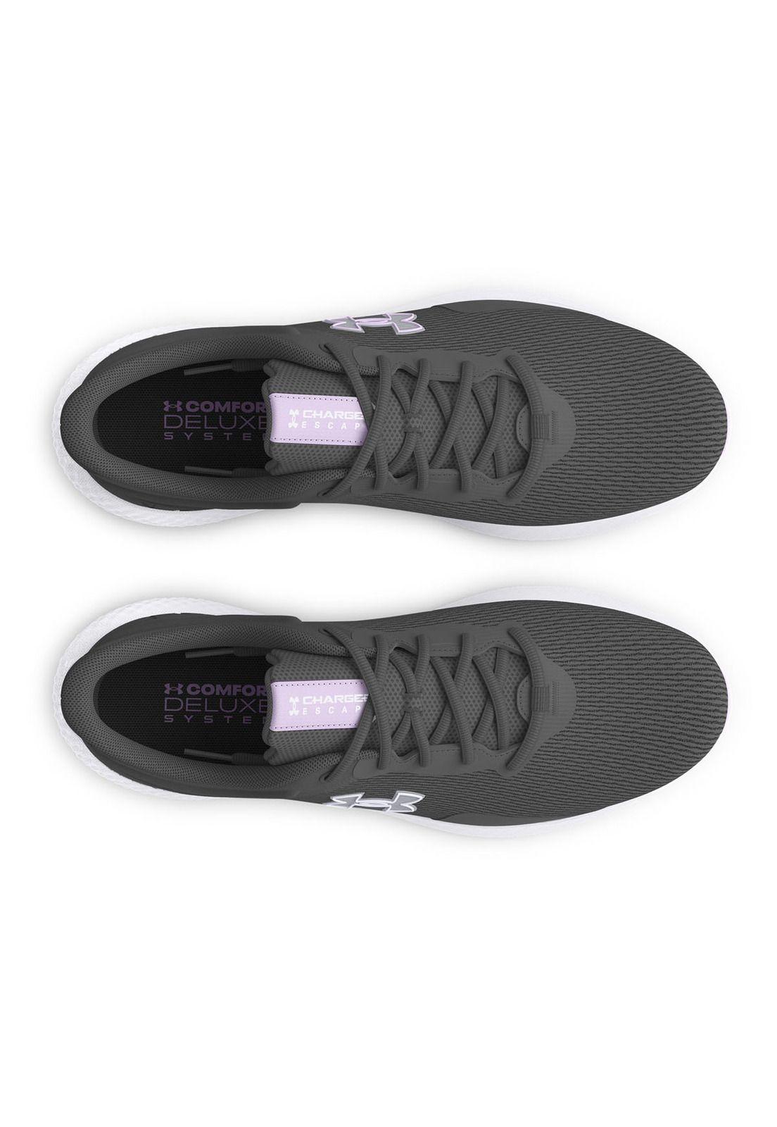 Zapatillas Run UA Escape 4 para mujer Gris-4