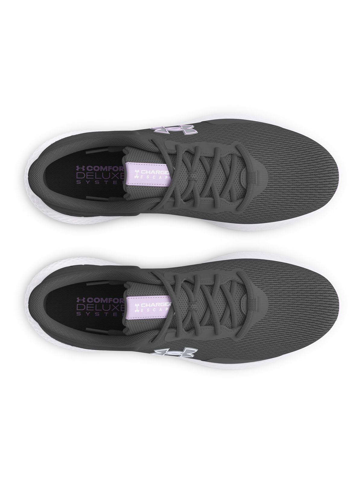 Zapatillas Run UA Escape 4 para mujer Gris-4