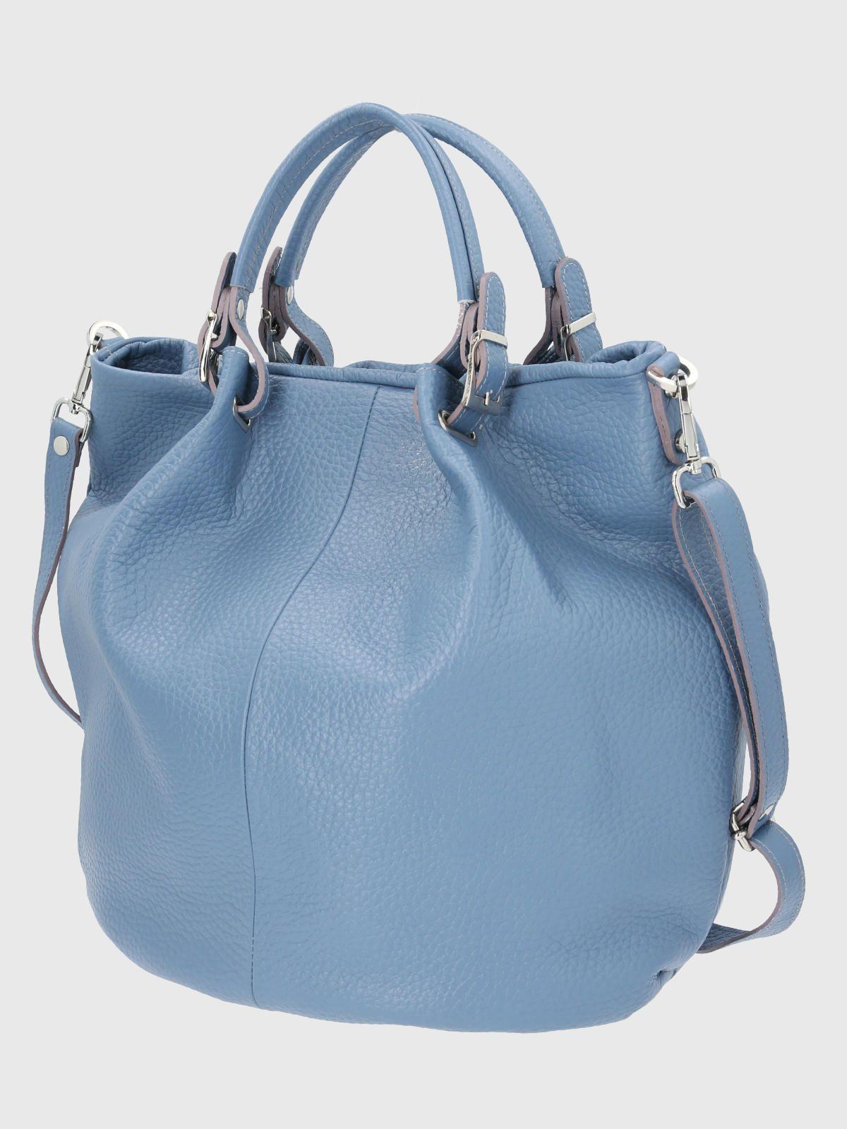 Cartera Italiana Cuero Bettina Azul-1