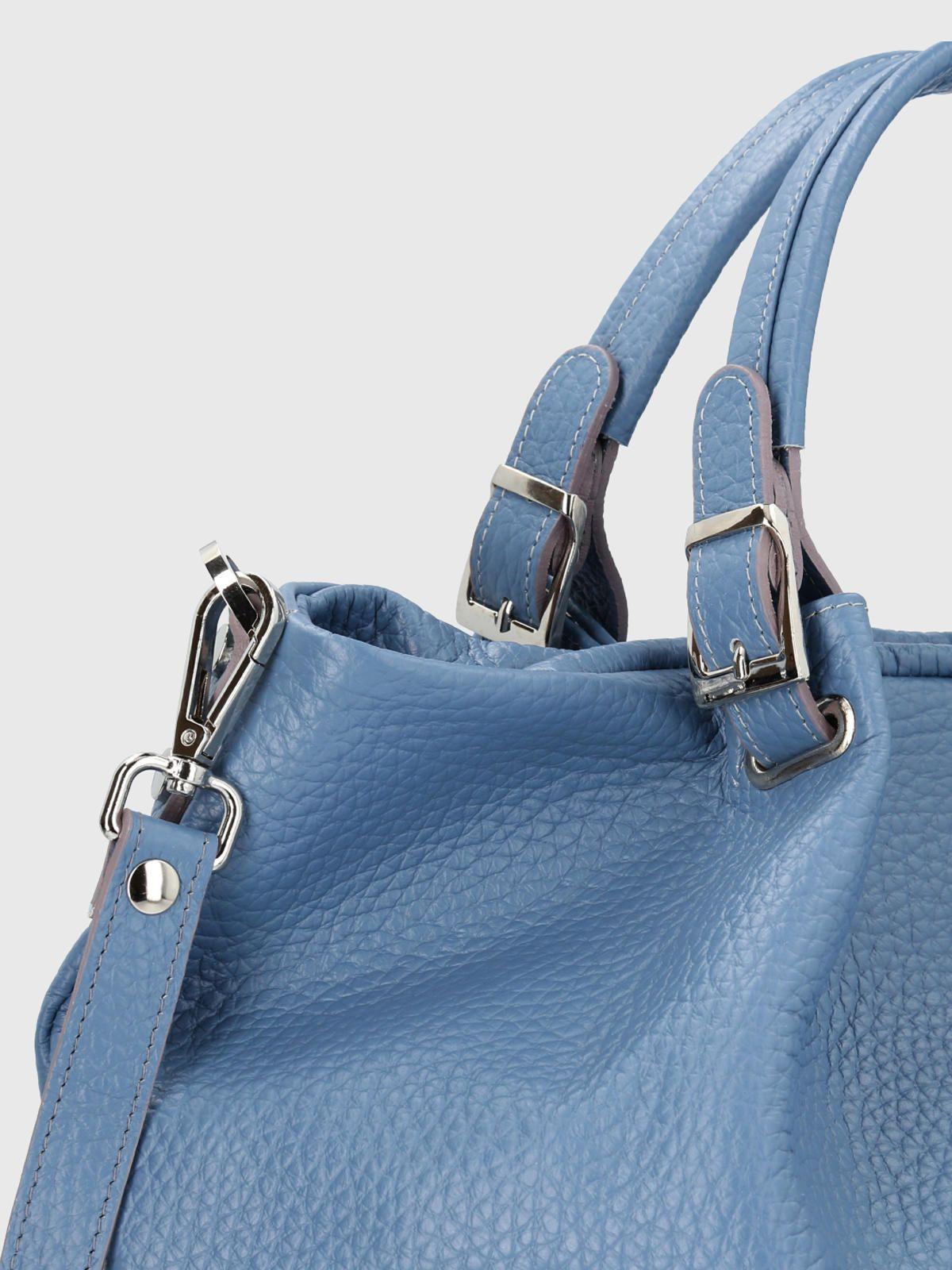 Cartera Italiana Cuero Bettina Azul-3