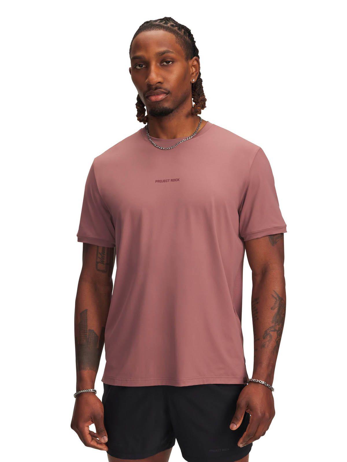 Polera Manga Corta Training hombre Project Rock I-Chill café -0