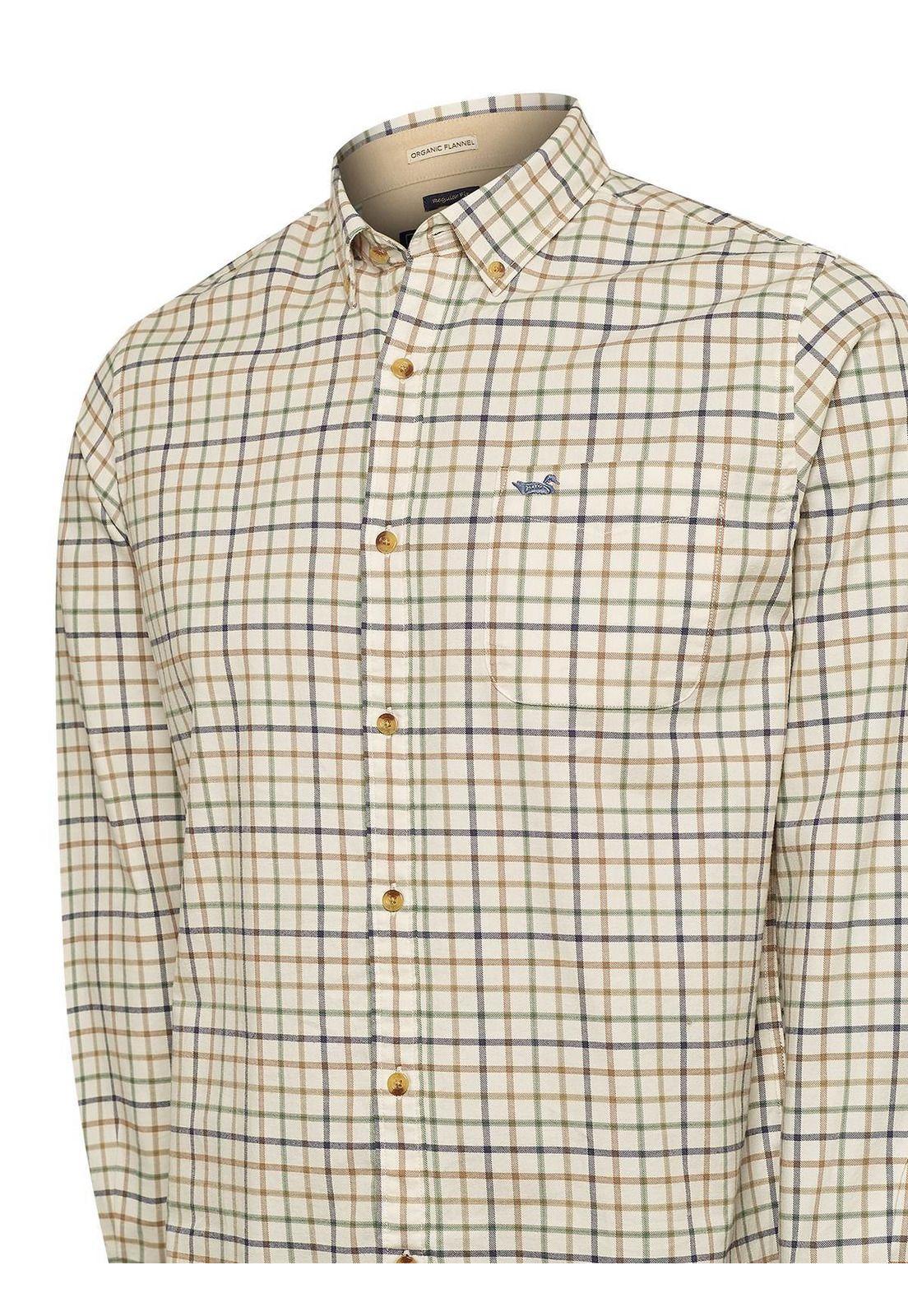 Camisa Algodón Orgánico Hombre Viyellabut Café-3