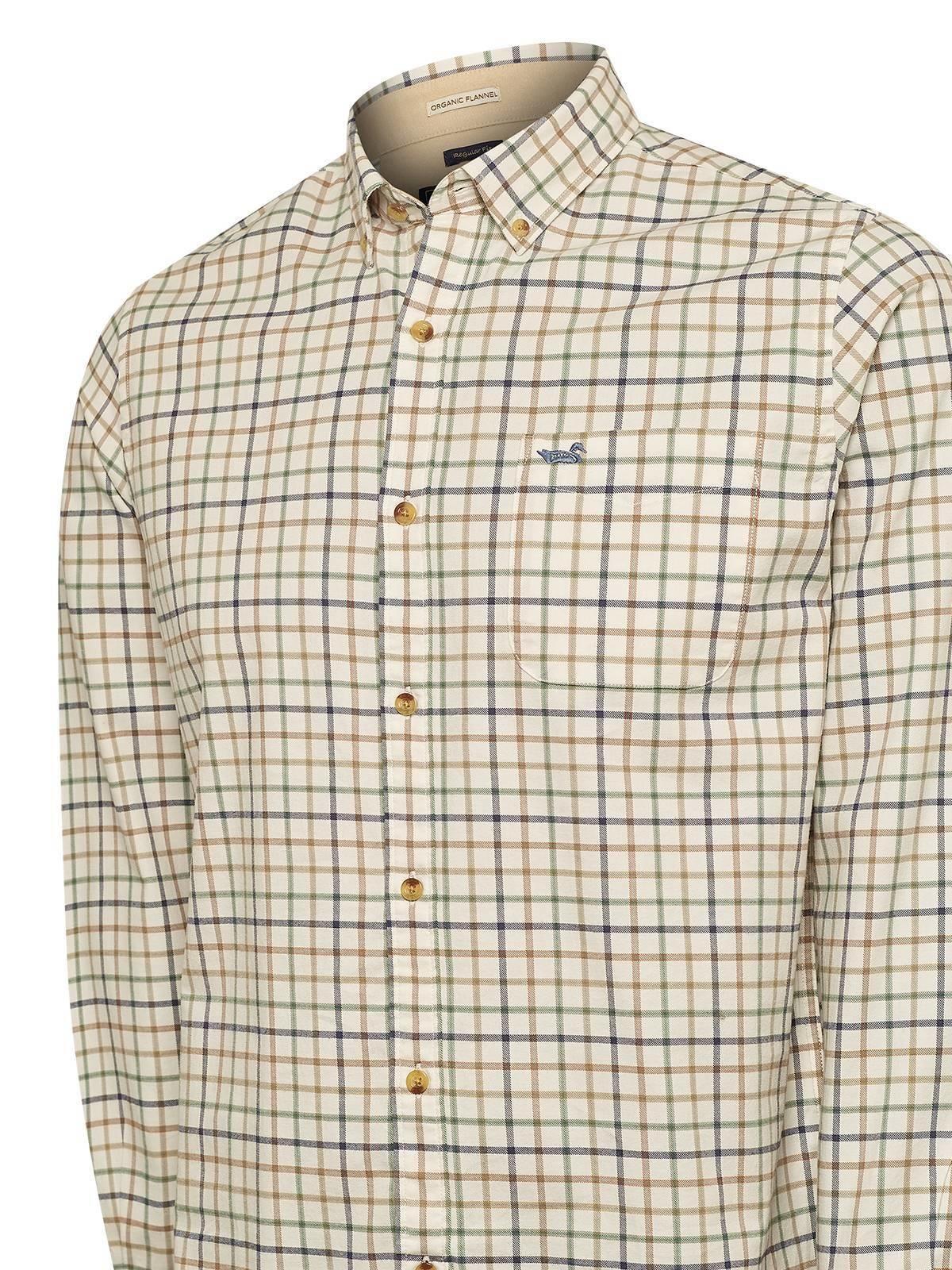 Camisa Algodón Orgánico Hombre Viyellabut Café-3