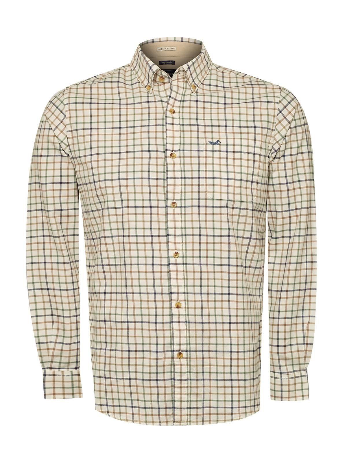 Camisa Algodón Orgánico Hombre Viyellabut Café-0