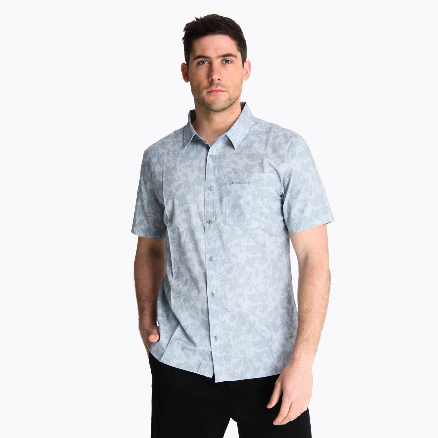 Camisa Manga Corta Hombre Bluff Gris Claro-0