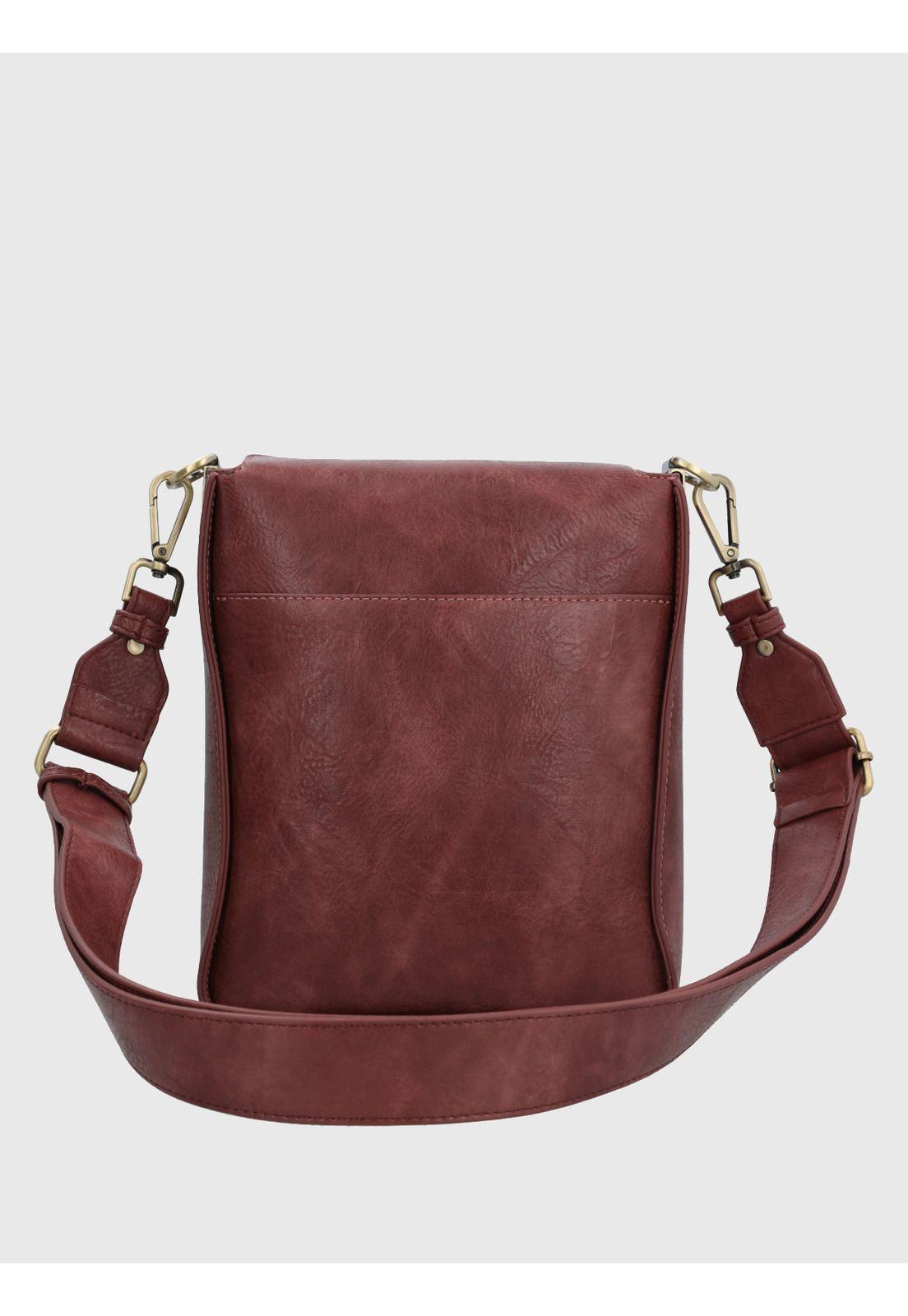 Cartera Ecocuero Mujer Dianna Cross Rojo-2