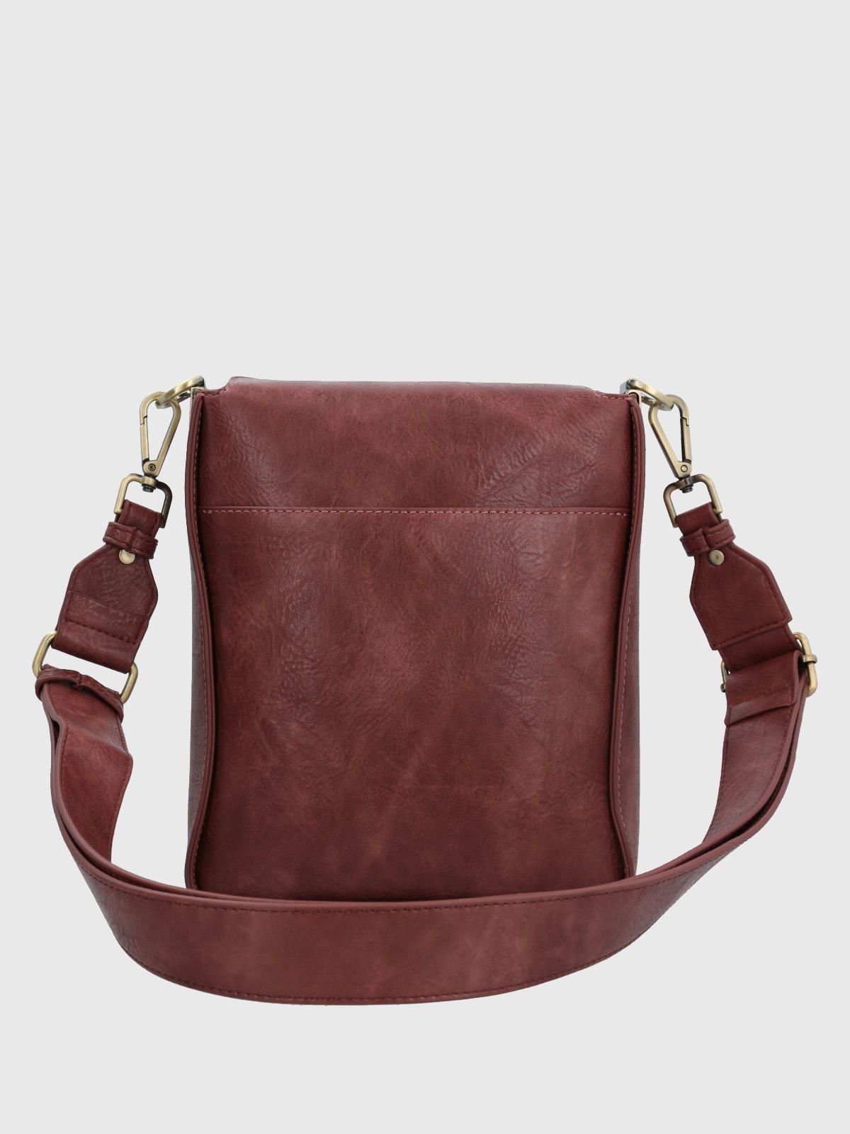 Cartera Ecocuero Mujer Dianna Cross Rojo-2