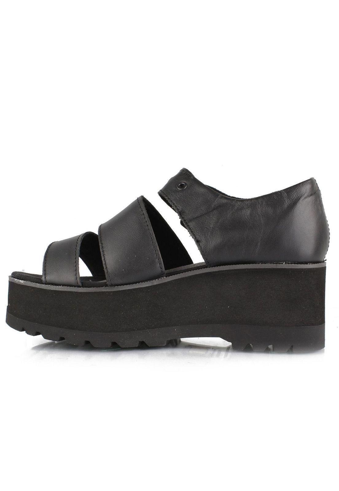 Sandalia Mujer Casual Fast Lane Negro-2