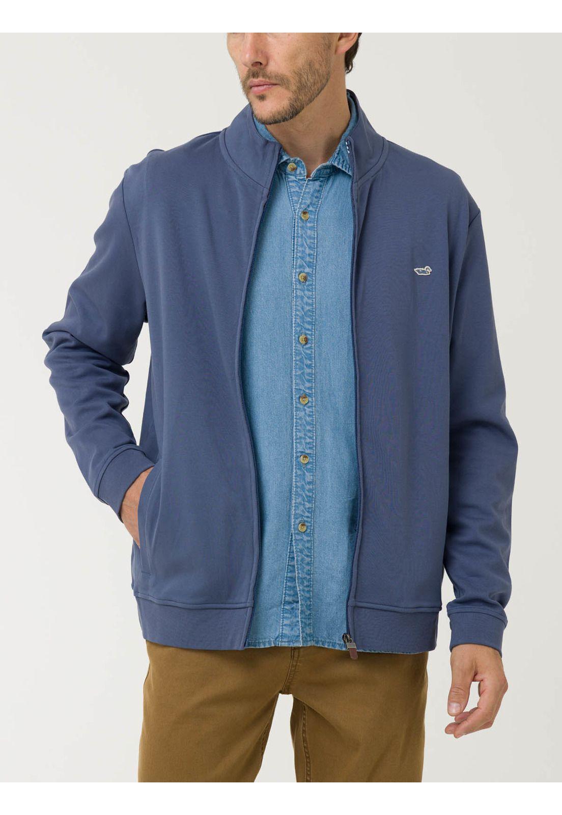 Polerón Algodón Pima Hombre Rimini Azul-4