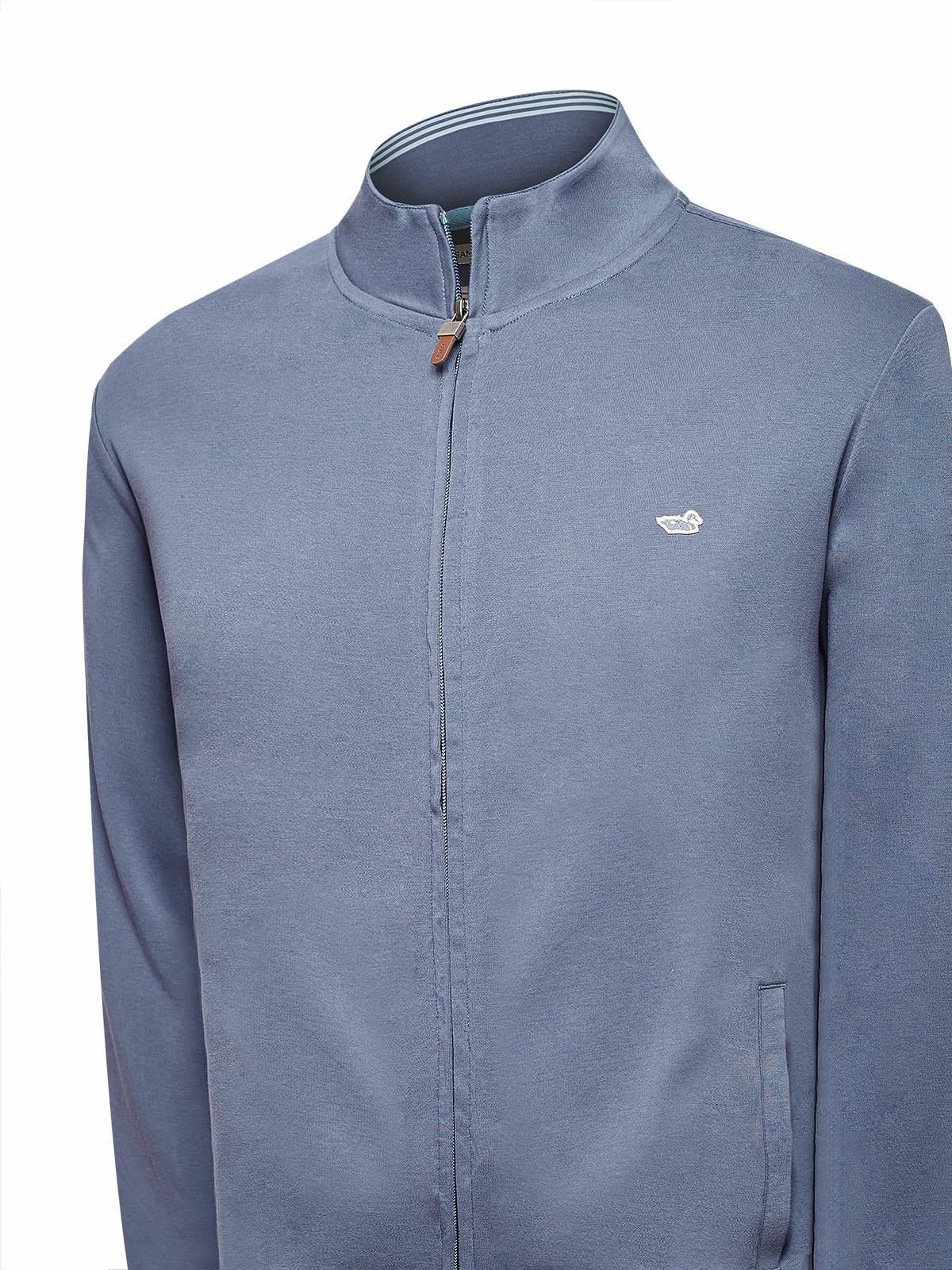 Polerón Algodón Pima Hombre Rimini Azul-3