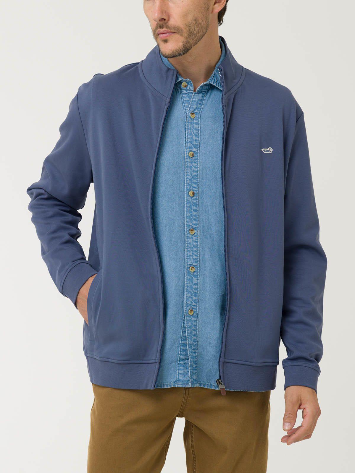 Polerón Algodón Pima Hombre Rimini Azul-4