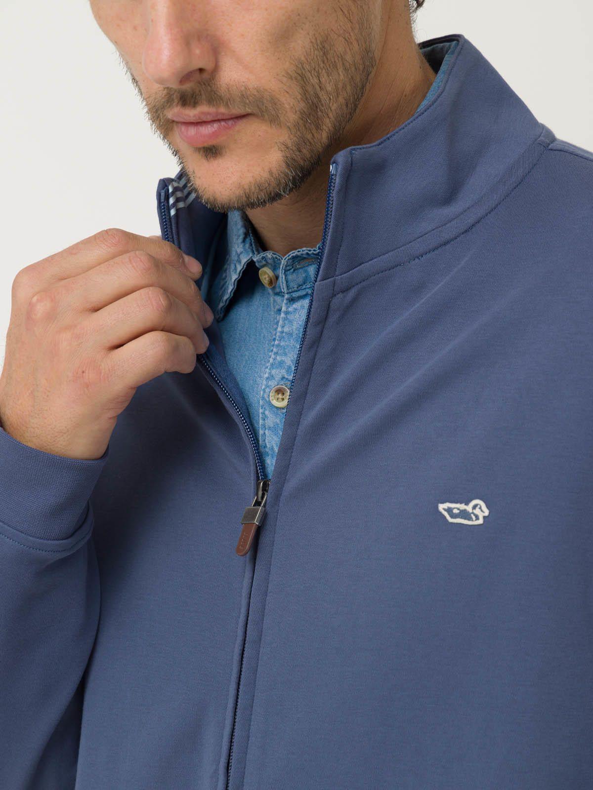 Polerón Algodón Pima Hombre Rimini Azul-6
