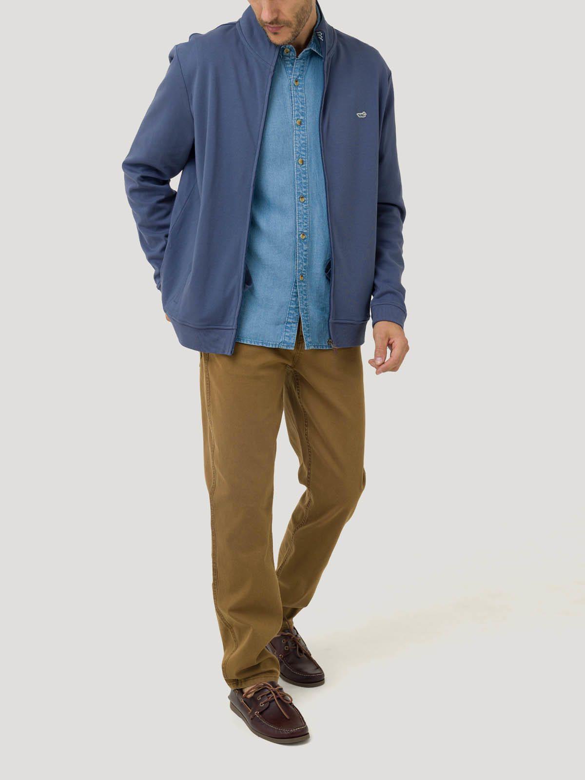 Polerón Algodón Pima Hombre Rimini Azul-7