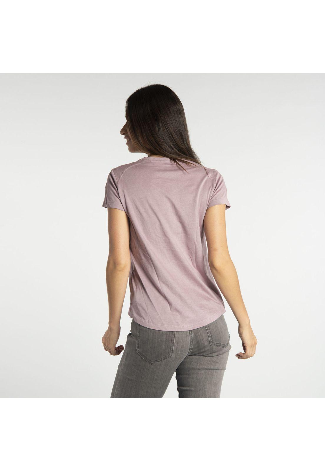 Polera M/C Mujer Logo Tm Graphic Tee Morado-1