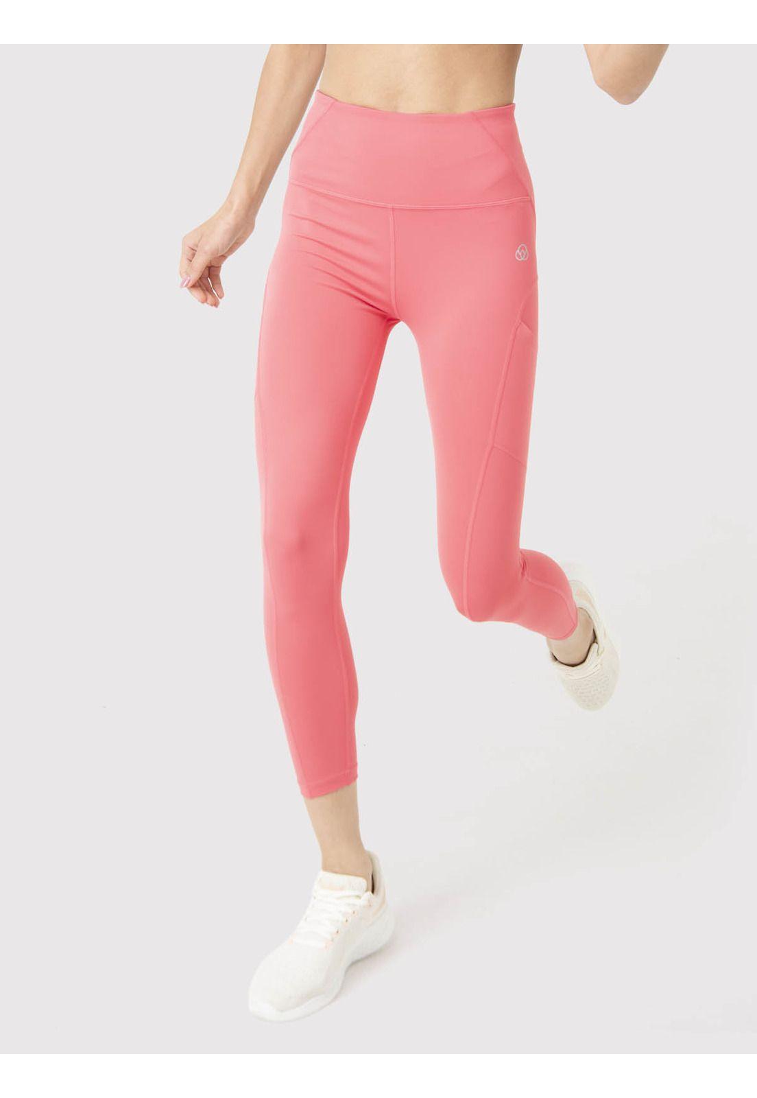 Calza Deportiva Mujer Pocket Ankle Legg Fucsia-0