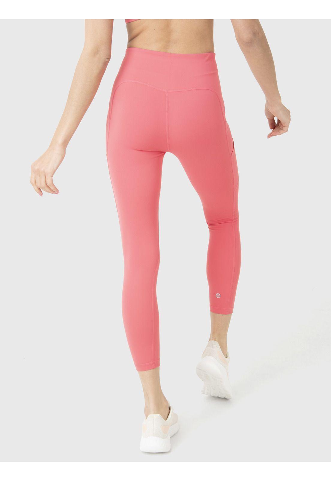Calza Deportiva Mujer Pocket Ankle Legg Fucsia-3