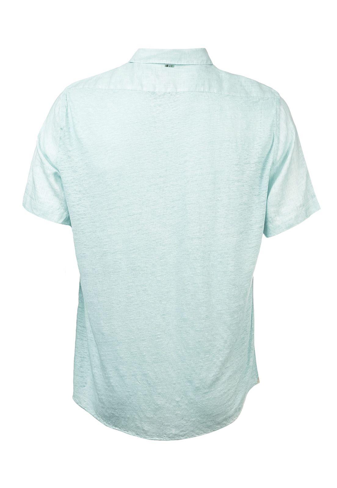 Camisa Lino Orgánico Linenjersey Verde Hombre-1