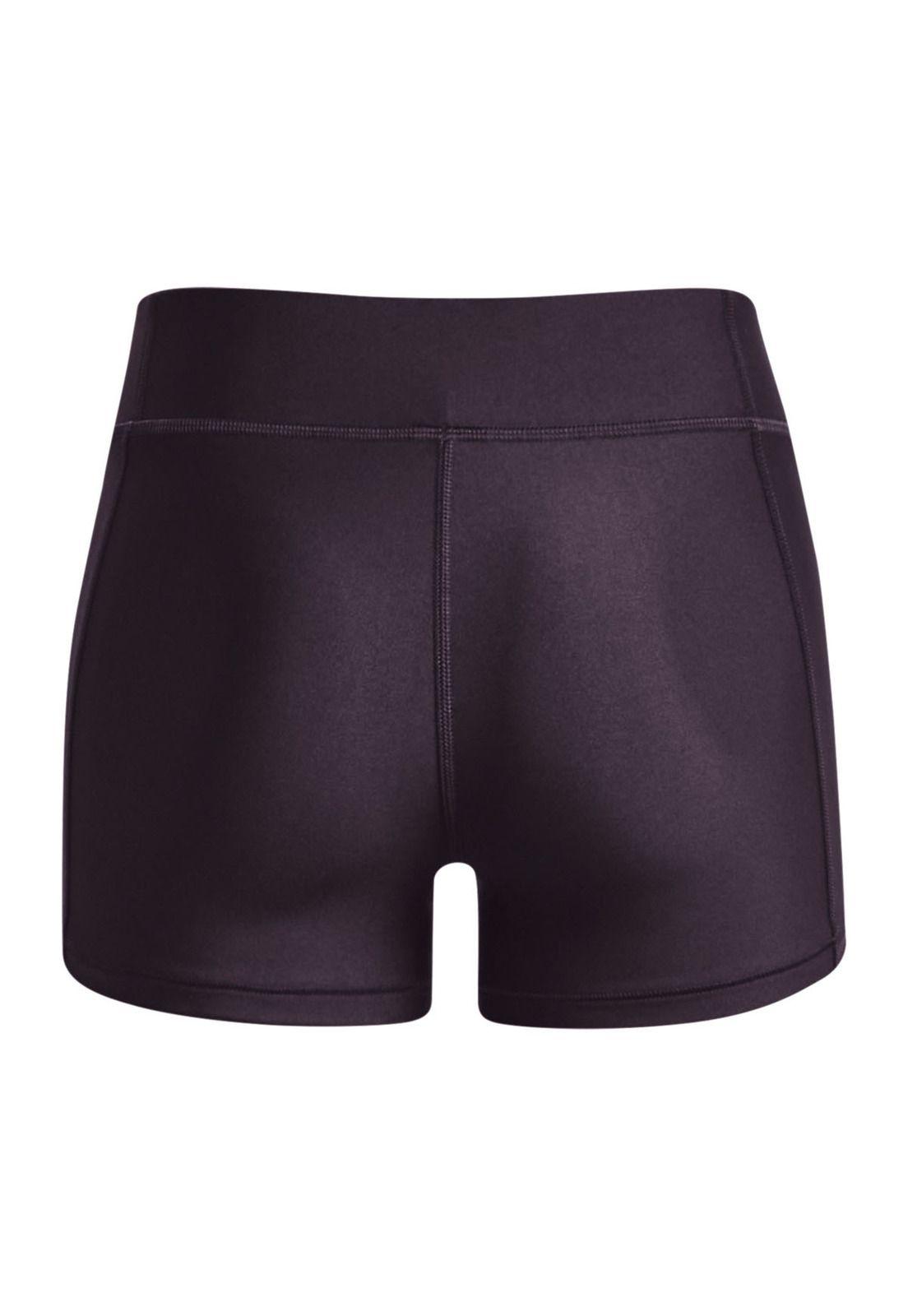 Shorts mid rise HeatGear® mujer Morado-1