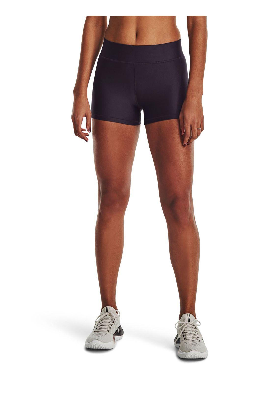 Shorts mid rise HeatGear® mujer Morado-3