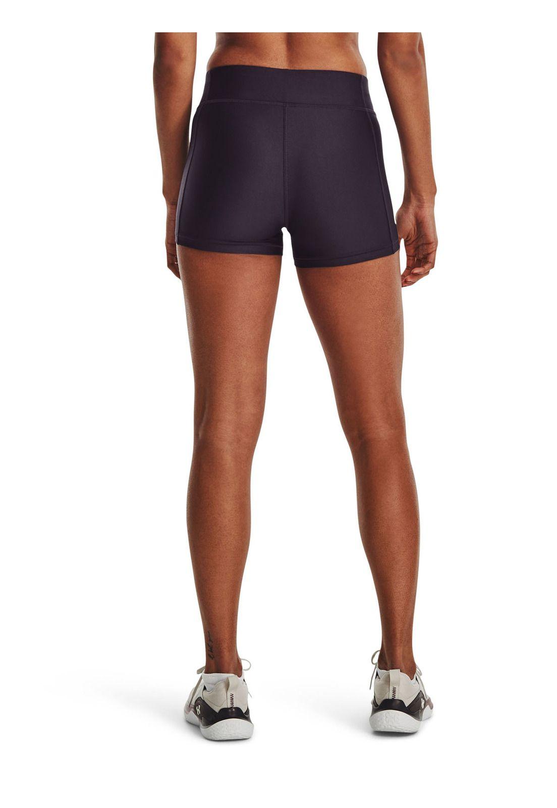 Shorts mid rise HeatGear® mujer Morado-4