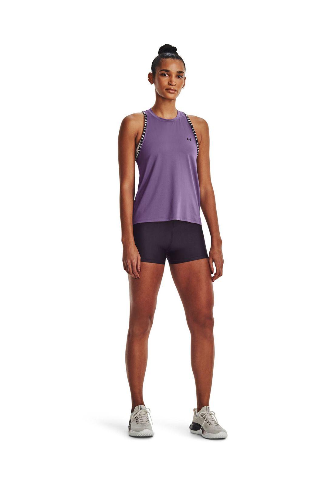 Shorts mid rise HeatGear® mujer Morado-5