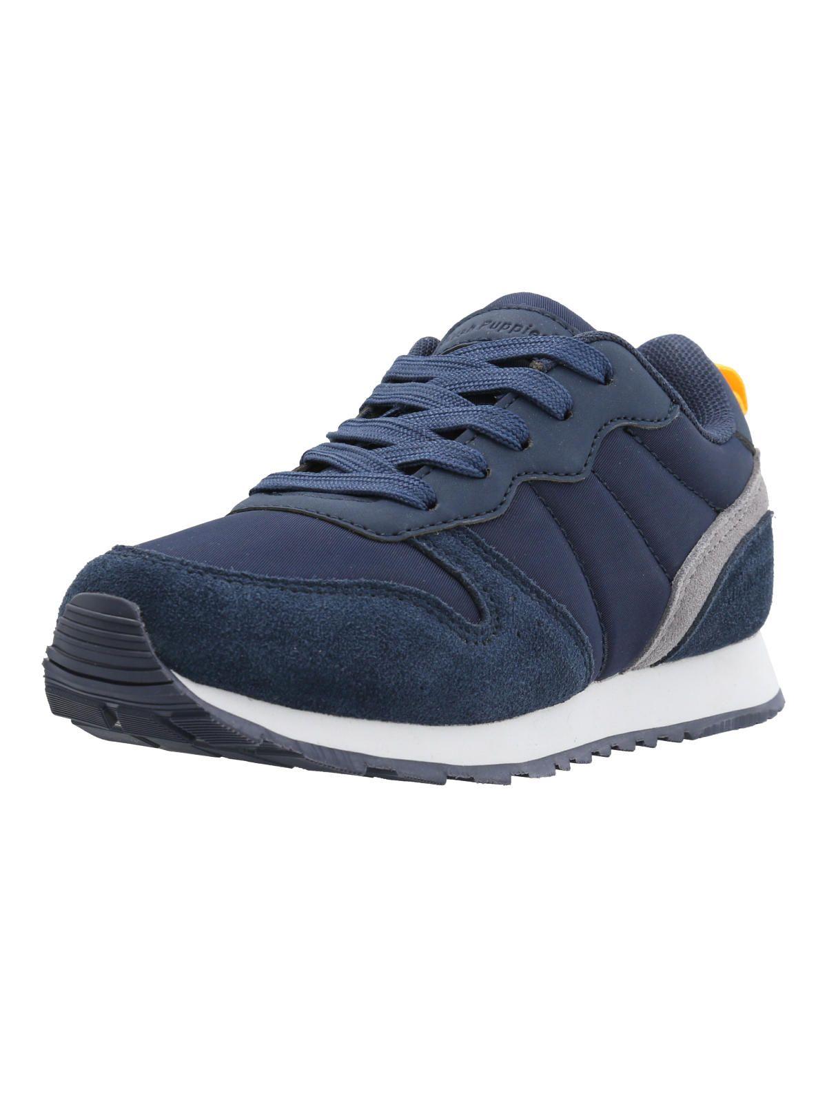 Zapatilla Cuero Janet-K Niño Azul-5