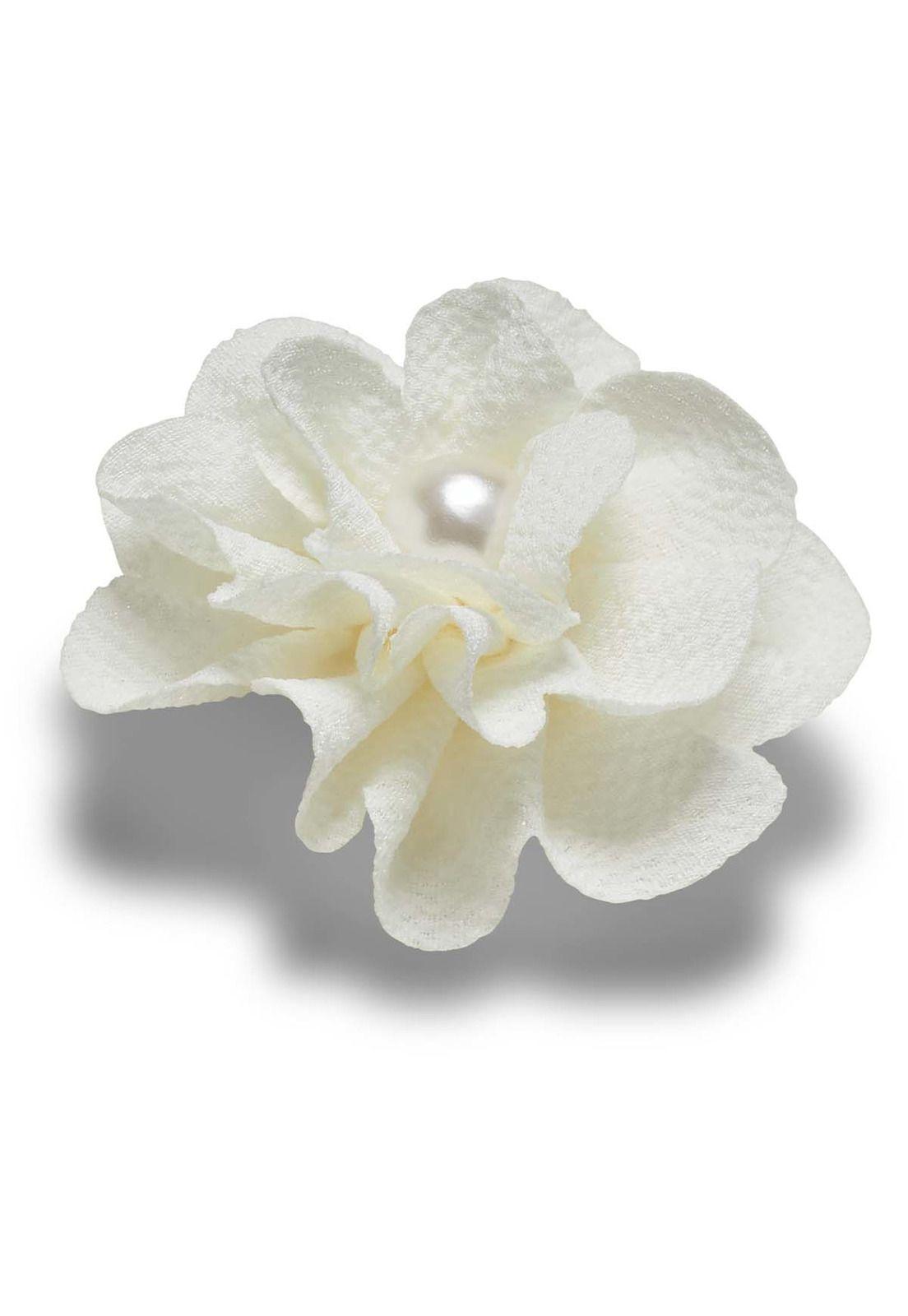 Jibbitz Crocs Flor Con Perla Blanco-2