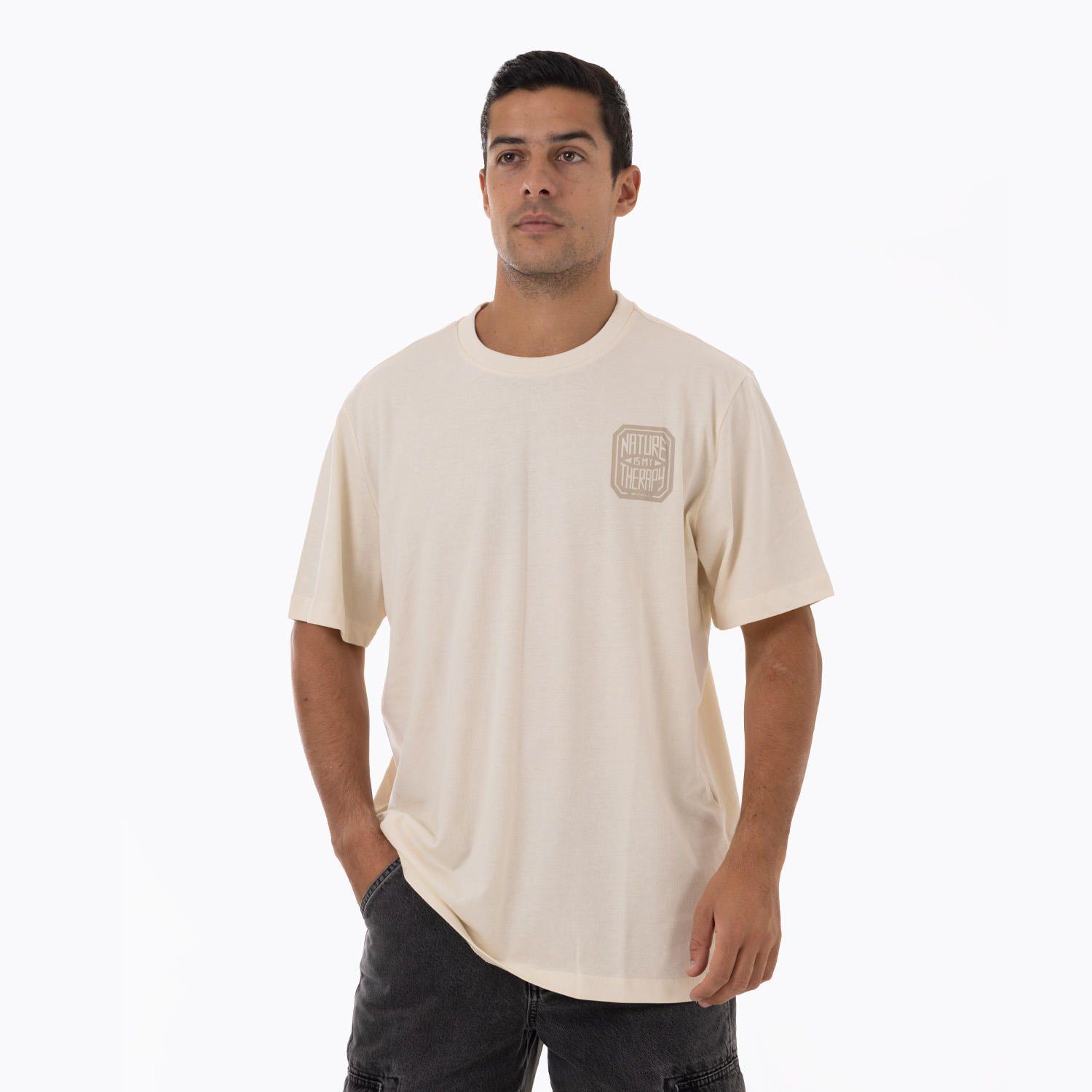 Polera Manga Corta Hombre NIMT Beige-0