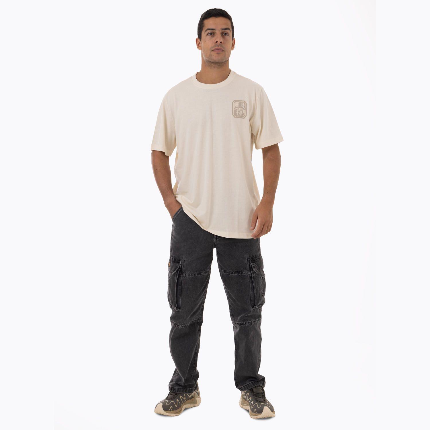 Polera Manga Corta Hombre NIMT Beige-5