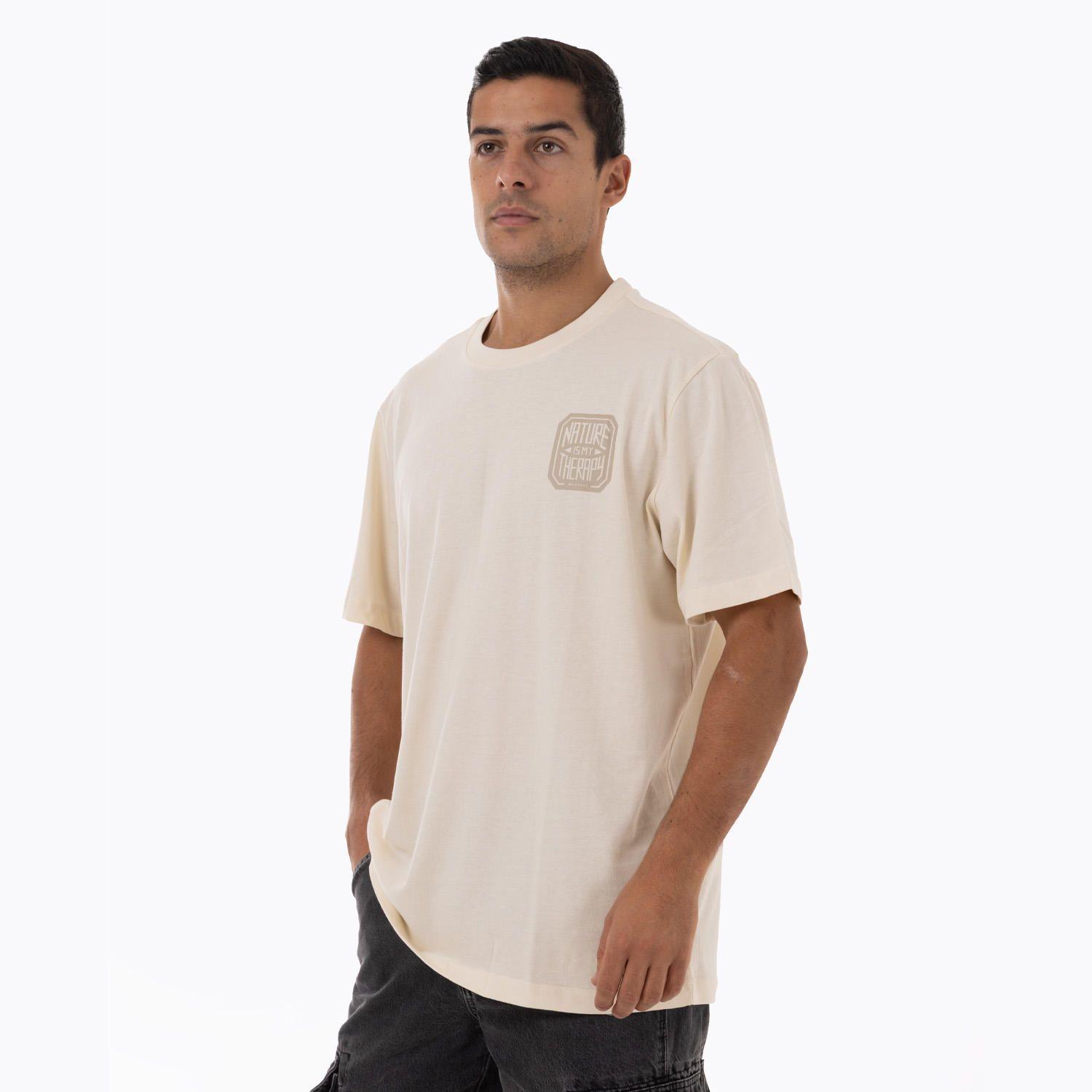 Polera Manga Corta Hombre NIMT Beige-1