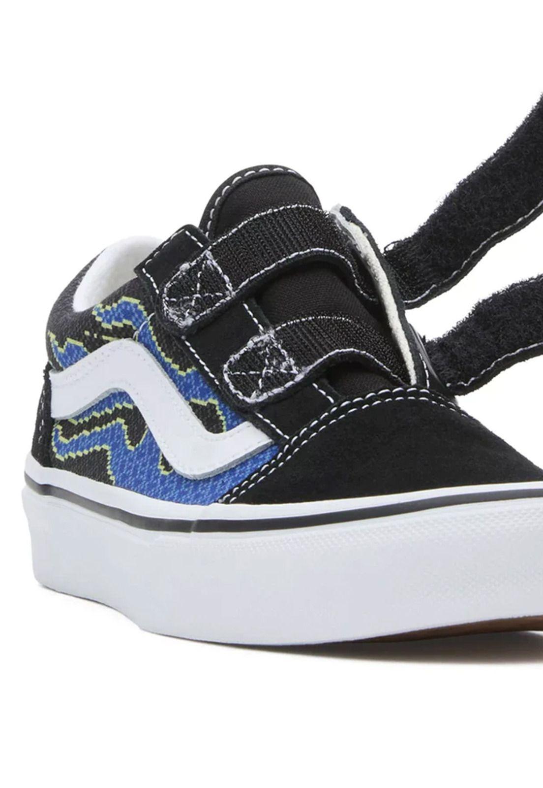 Zapatilla Urbana Niño Old Skool V Negro-4