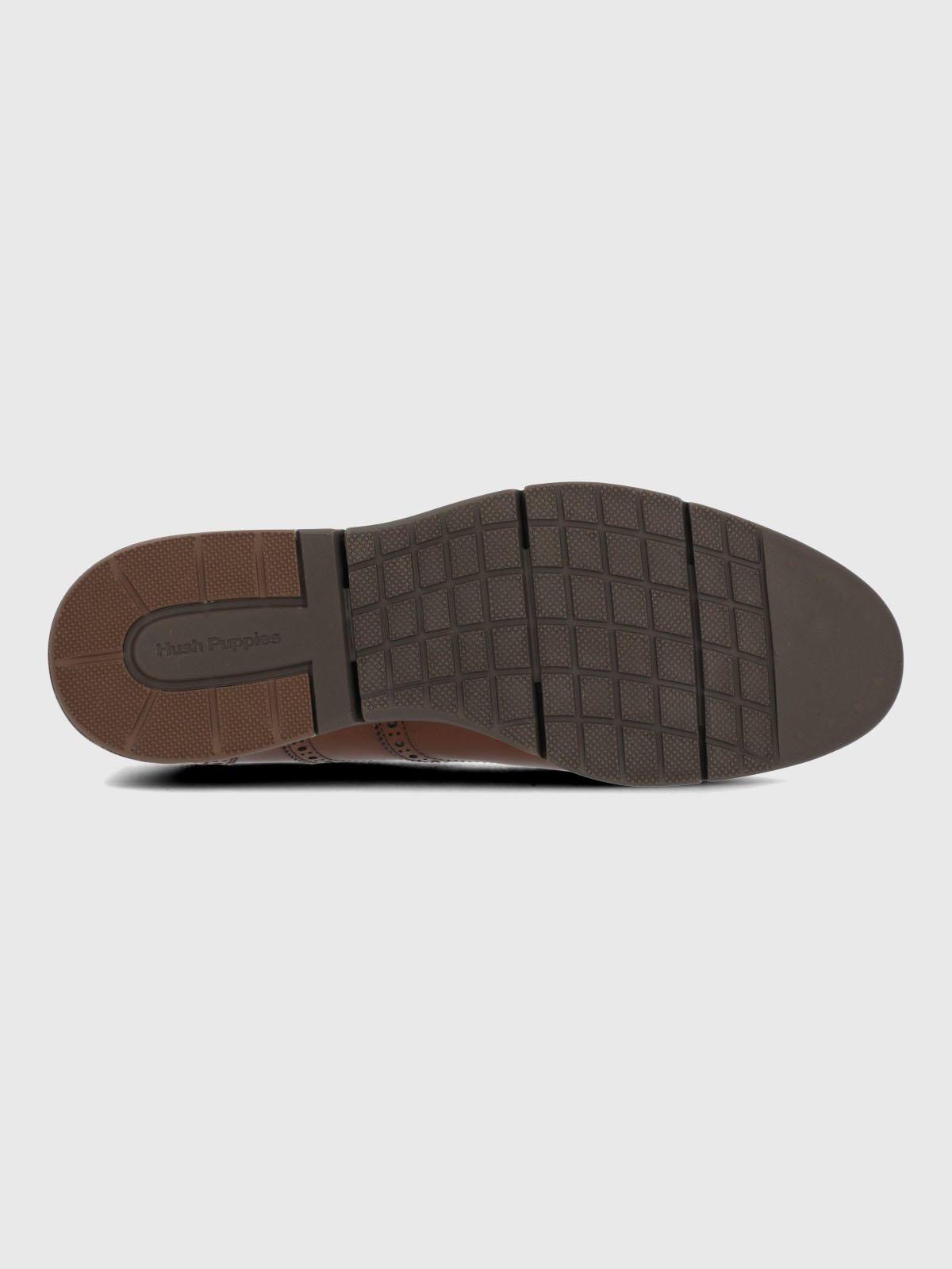 Zapato Cuero Hombre Wing Flex Café-7