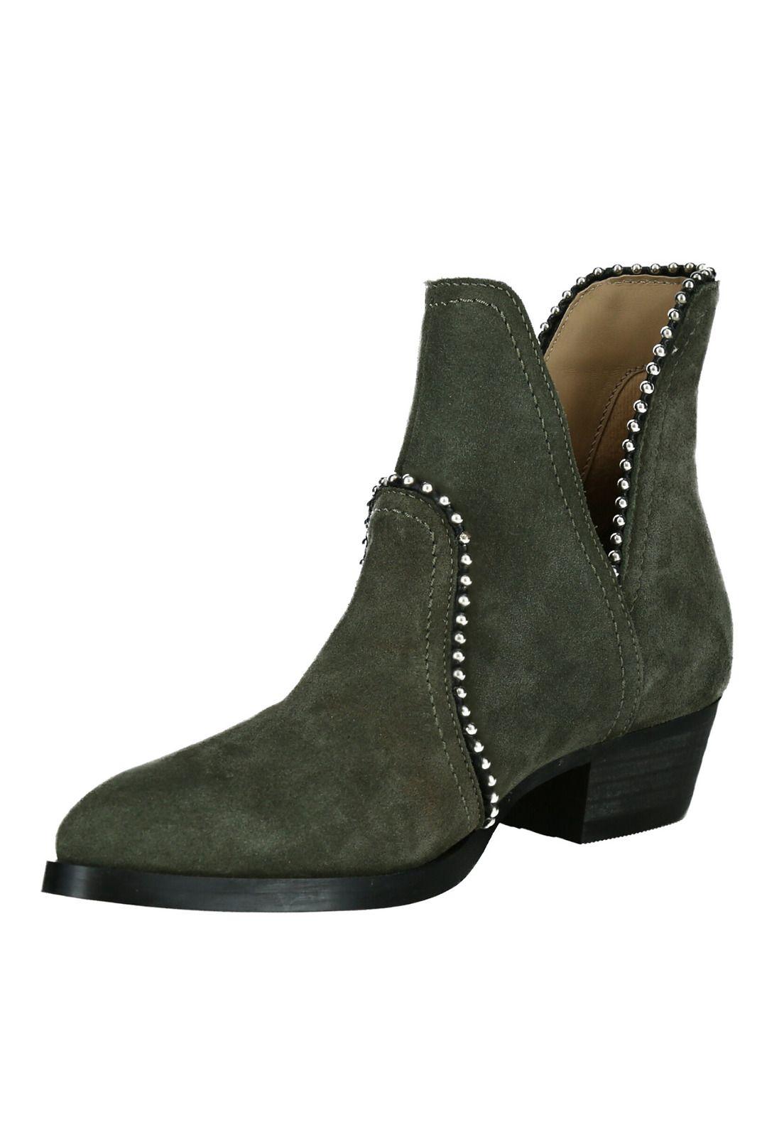 Botin Mujer Cuero Magma Café-3