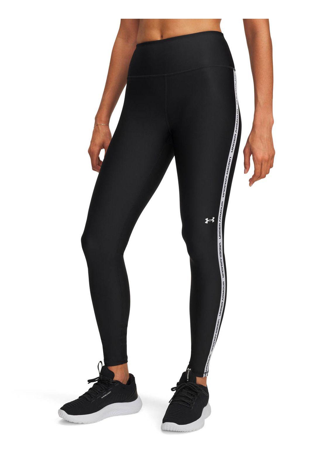 Calza Training para mujer Tech Wordmark Tape negro -0