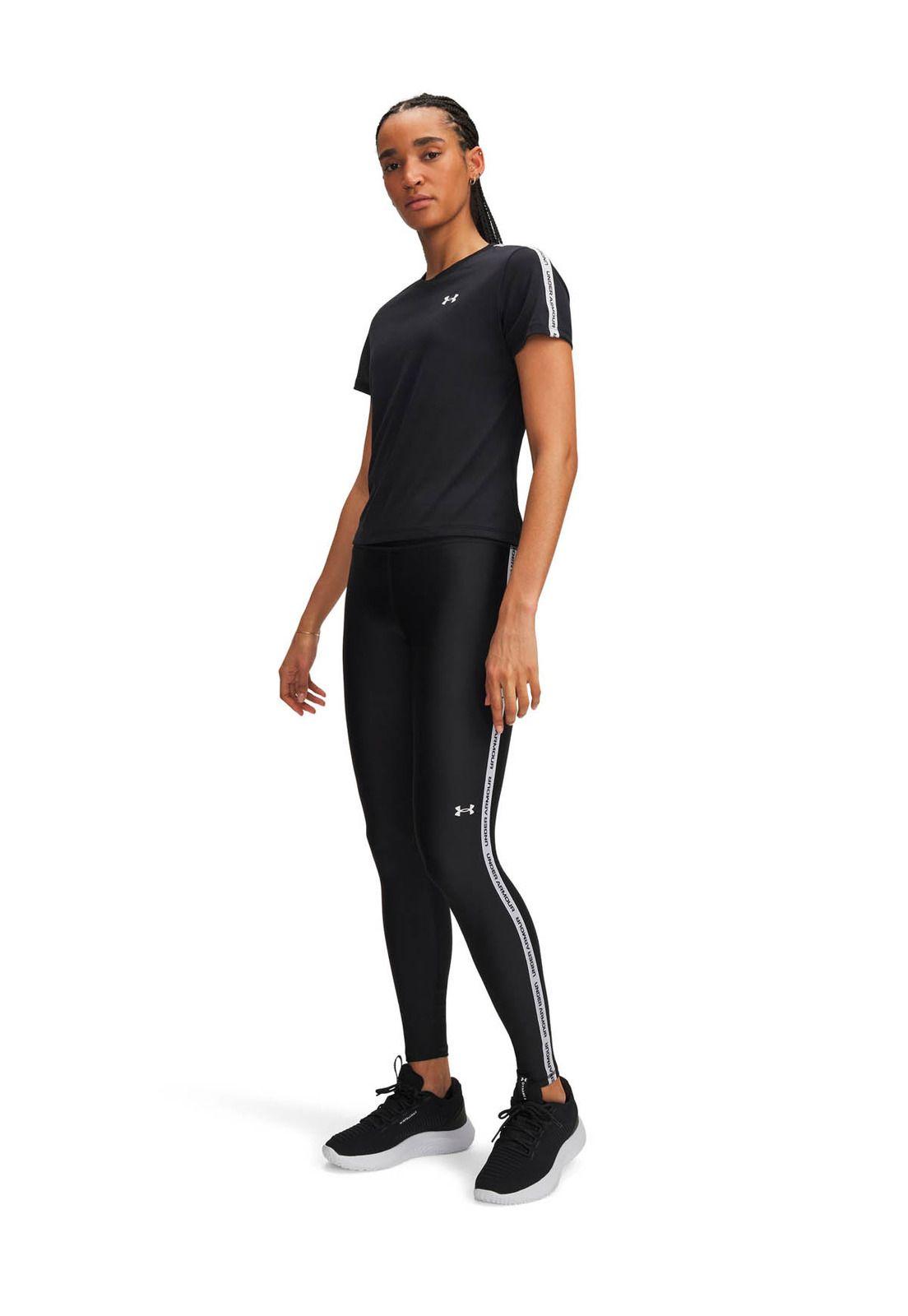 Calza Training para mujer Tech Wordmark Tape negro -3