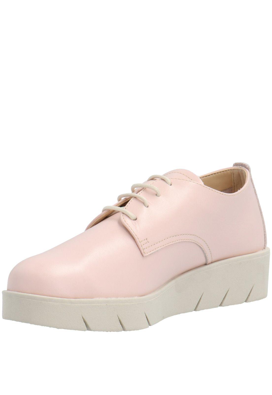 Zapato Cuero Mujer Brent Too Rosa-4