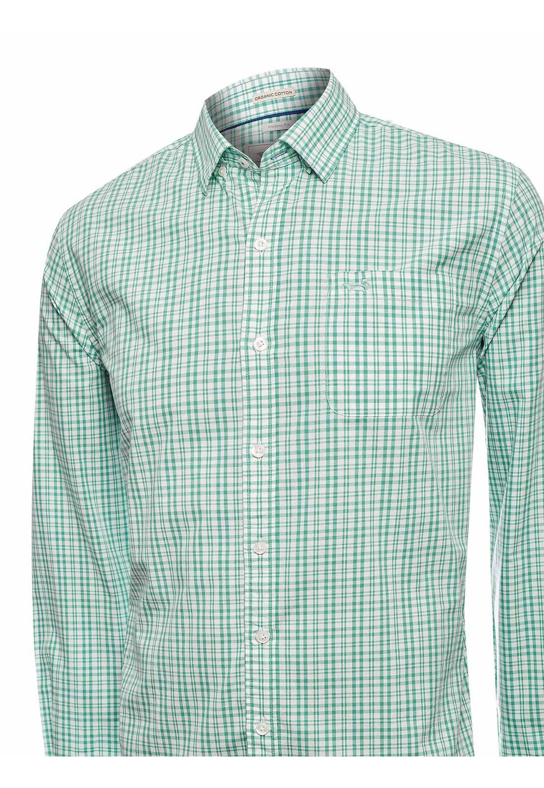 Camisa Algodón Orgánico Hombre Lighter Verde-3